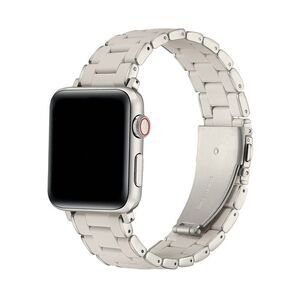Open Box - Posh Tech -  Orla Silicone Steel Band for Apple Watch Beige